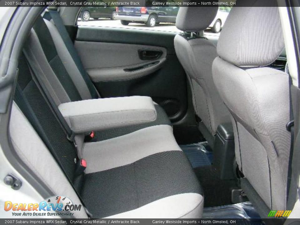 2007 Subaru Impreza WRX Sedan Crystal Gray Metallic / Anthracite Black Photo #12