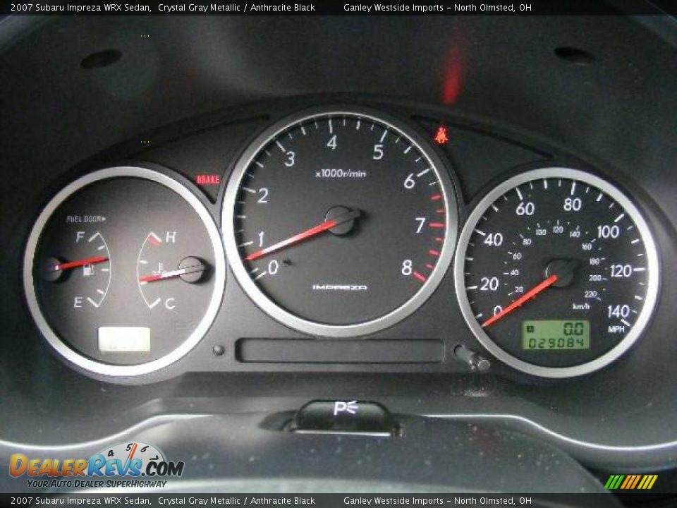 2007 Subaru Impreza WRX Sedan Crystal Gray Metallic / Anthracite Black Photo #16