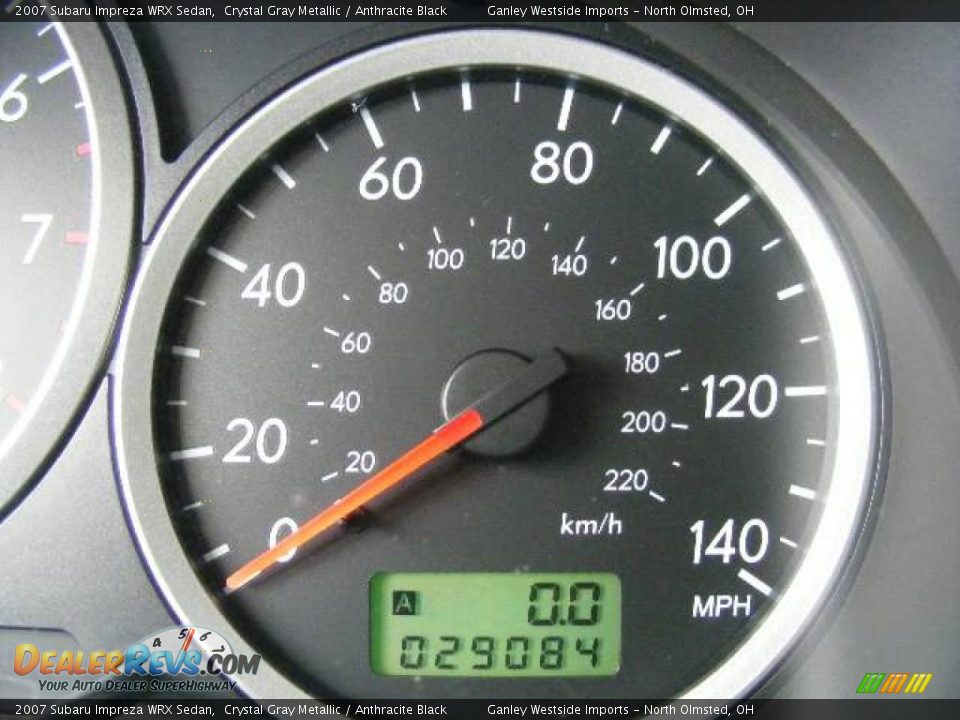 2007 Subaru Impreza WRX Sedan Crystal Gray Metallic / Anthracite Black Photo #17