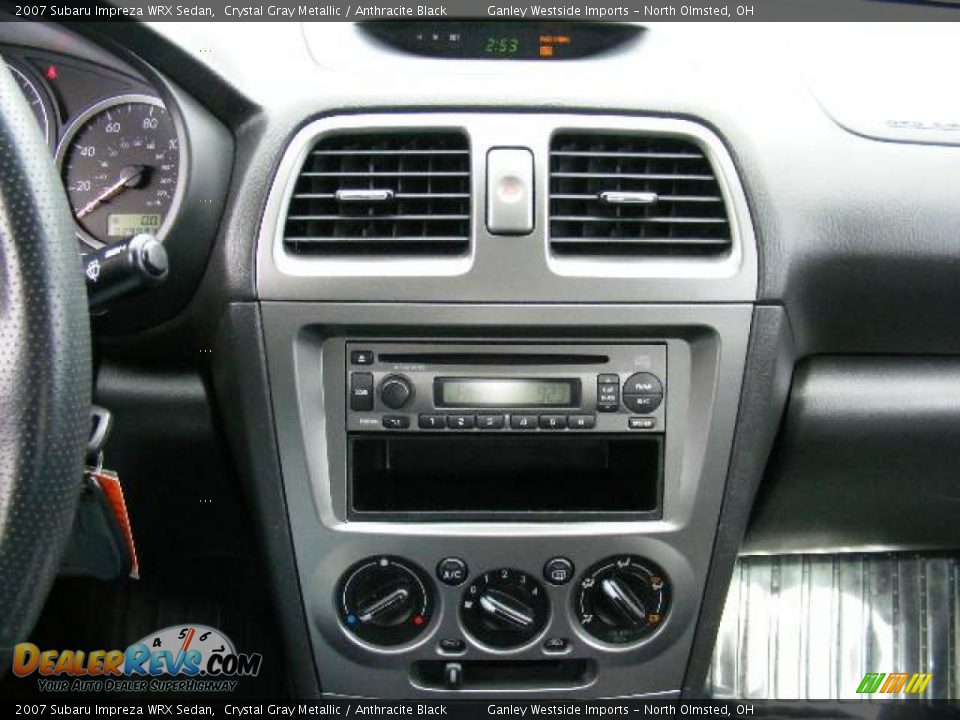 2007 Subaru Impreza WRX Sedan Crystal Gray Metallic / Anthracite Black Photo #18