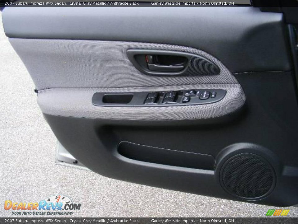 2007 Subaru Impreza WRX Sedan Crystal Gray Metallic / Anthracite Black Photo #22