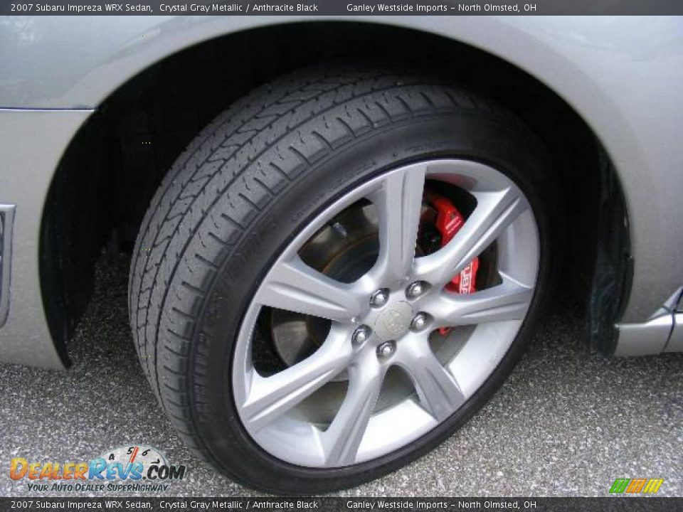 2007 Subaru Impreza WRX Sedan Crystal Gray Metallic / Anthracite Black Photo #24