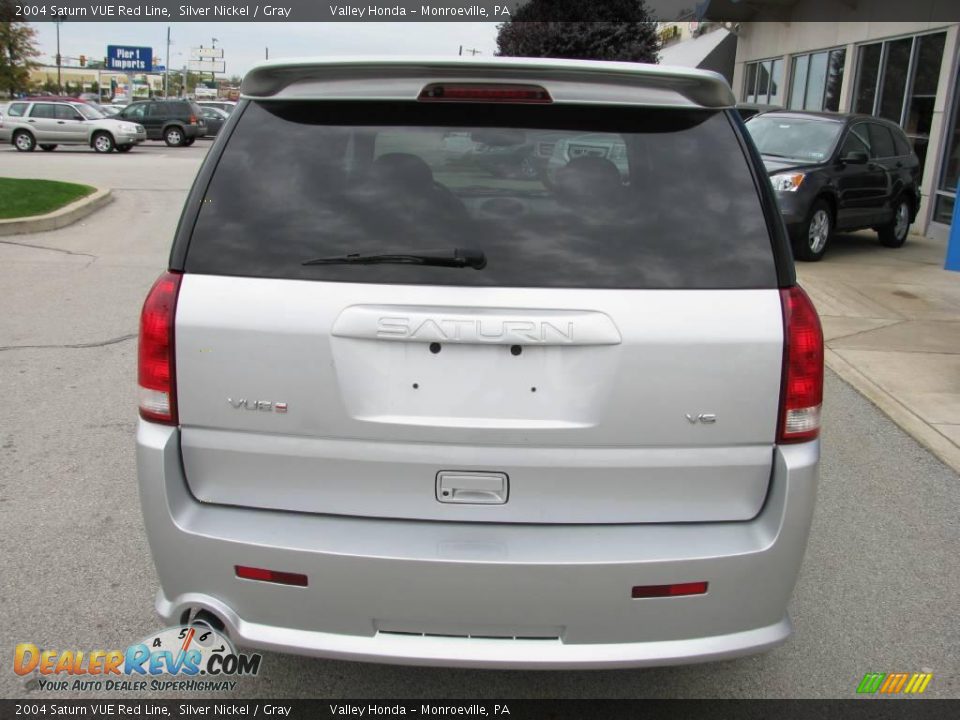 2004 Saturn VUE Red Line Silver Nickel / Gray Photo #6