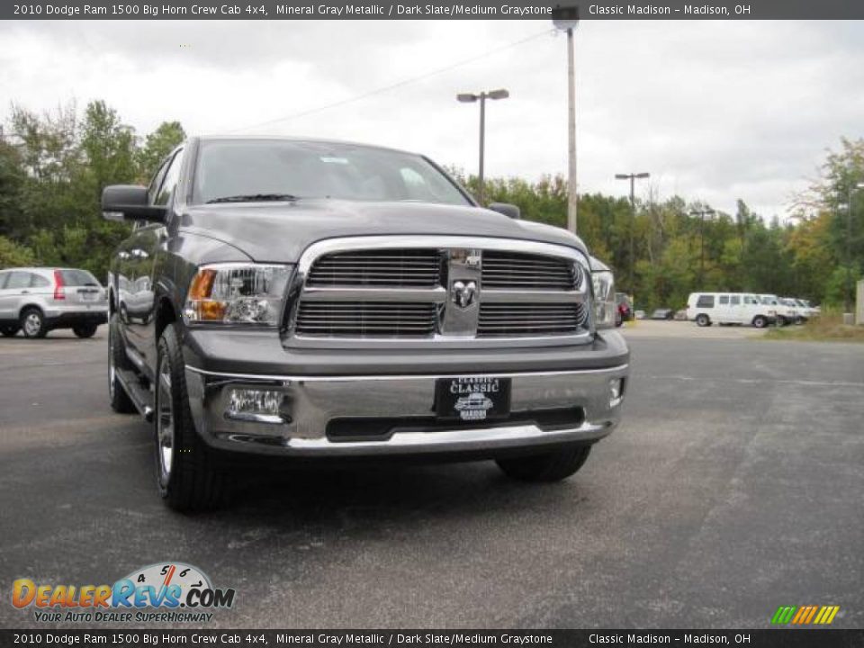 2010 Dodge Ram 1500 Big Horn Crew Cab 4x4 Mineral Gray Metallic / Dark Slate/Medium Graystone Photo #2