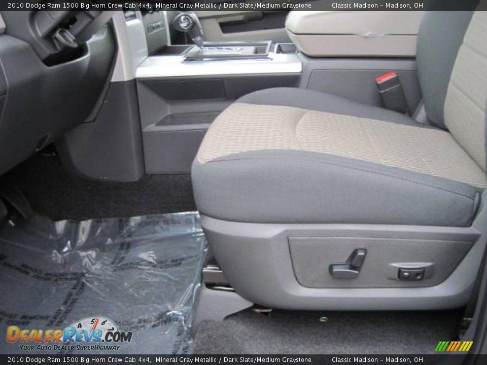 2010 Dodge Ram 1500 Big Horn Crew Cab 4x4 Mineral Gray Metallic / Dark Slate/Medium Graystone Photo #6