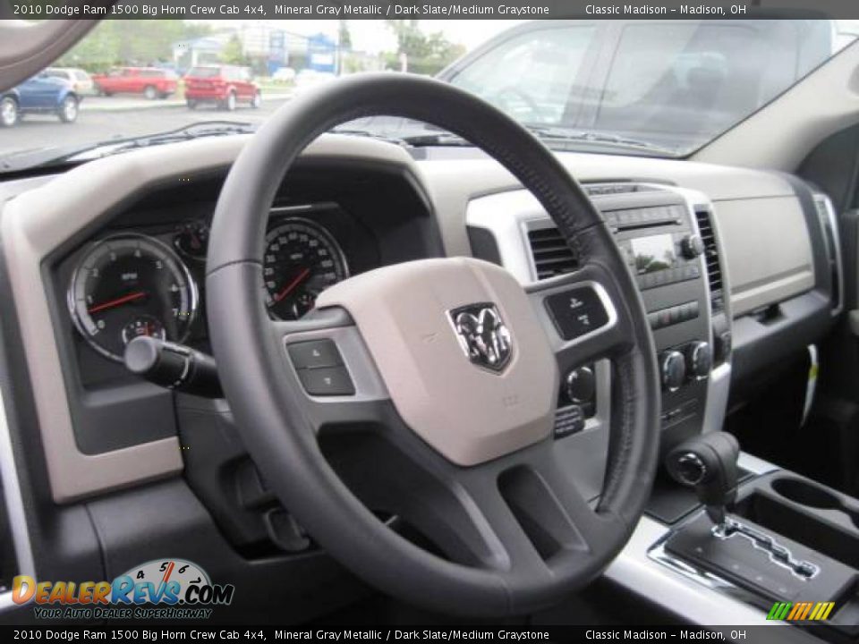 2010 Dodge Ram 1500 Big Horn Crew Cab 4x4 Mineral Gray Metallic / Dark Slate/Medium Graystone Photo #9