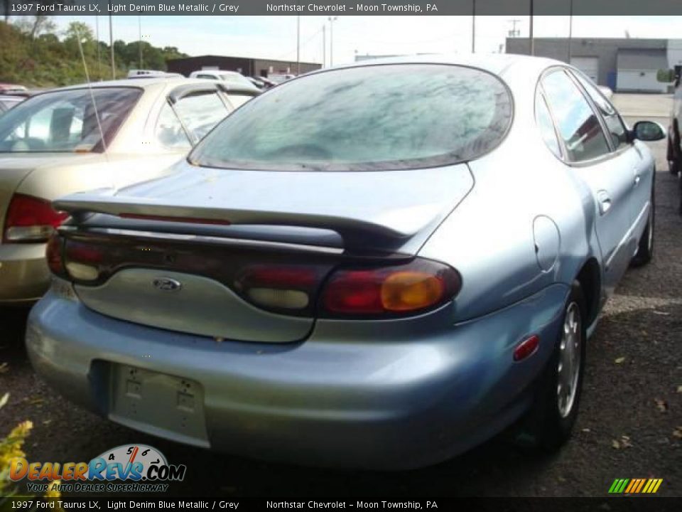 1997 Ford Taurus LX Light Denim Blue Metallic / Grey Photo #2