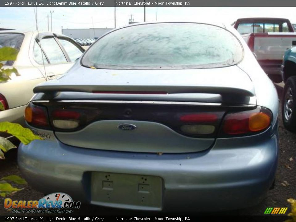 1997 Ford Taurus LX Light Denim Blue Metallic / Grey Photo #3