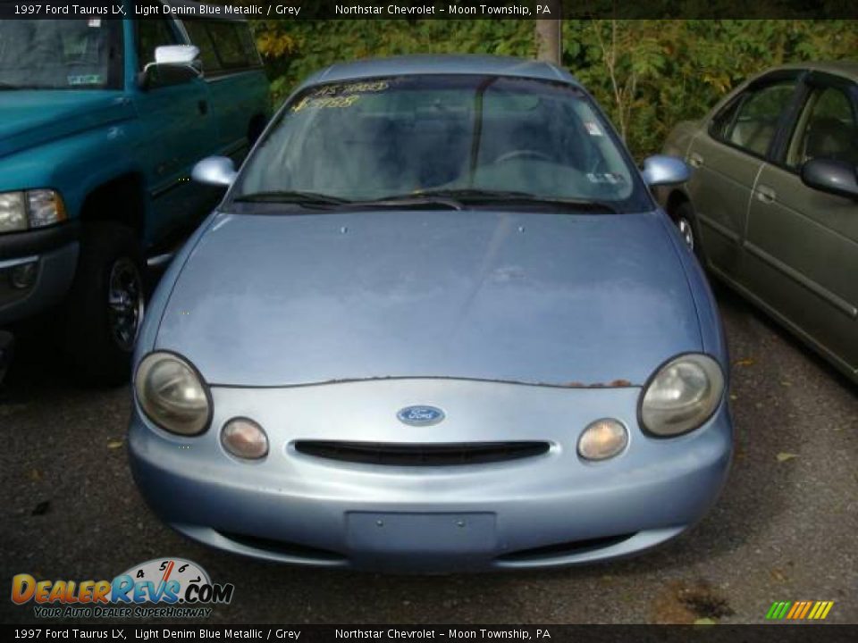 1997 Ford Taurus LX Light Denim Blue Metallic / Grey Photo #5