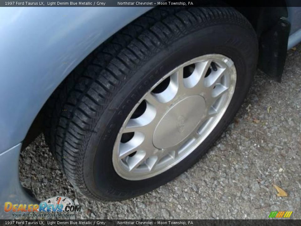 1997 Ford Taurus LX Light Denim Blue Metallic / Grey Photo #6