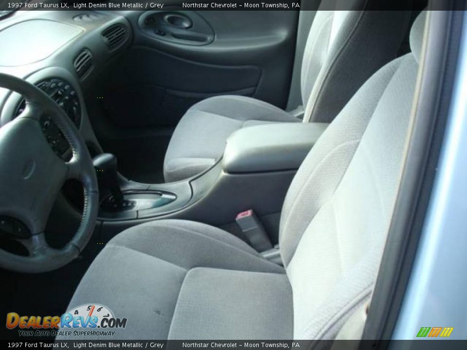 1997 Ford Taurus LX Light Denim Blue Metallic / Grey Photo #7
