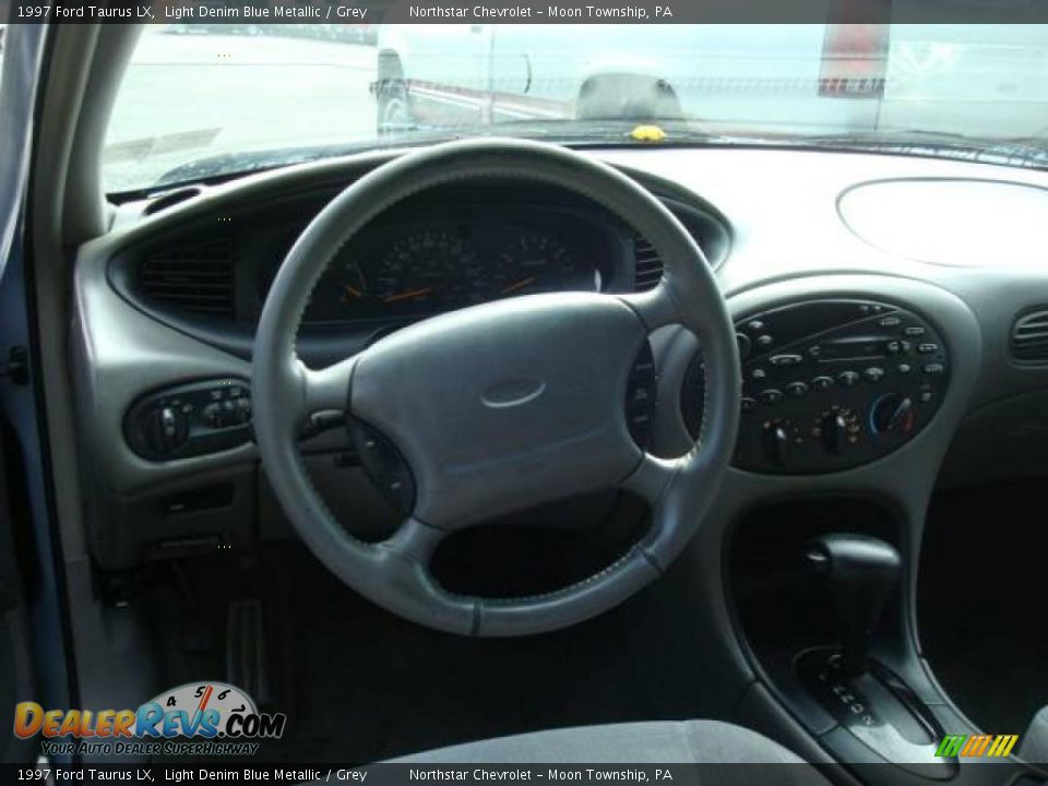 1997 Ford Taurus LX Light Denim Blue Metallic / Grey Photo #9
