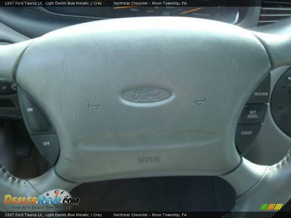 1997 Ford Taurus LX Light Denim Blue Metallic / Grey Photo #11