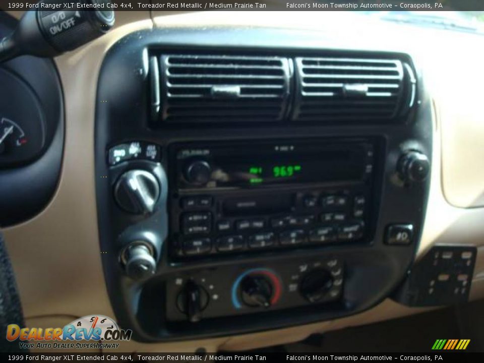 1999 Ford Ranger XLT Extended Cab 4x4 Toreador Red Metallic / Medium Prairie Tan Photo #13