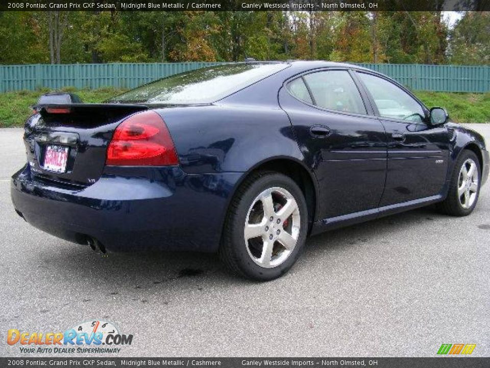 2008 Pontiac Grand Prix GXP Sedan Midnight Blue Metallic / Cashmere Photo #5