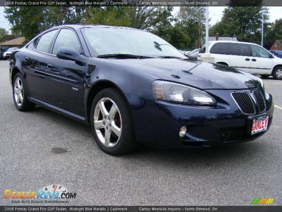 2008 Pontiac Grand Prix GXP Sedan Midnight Blue Metallic / Cashmere Photo #7