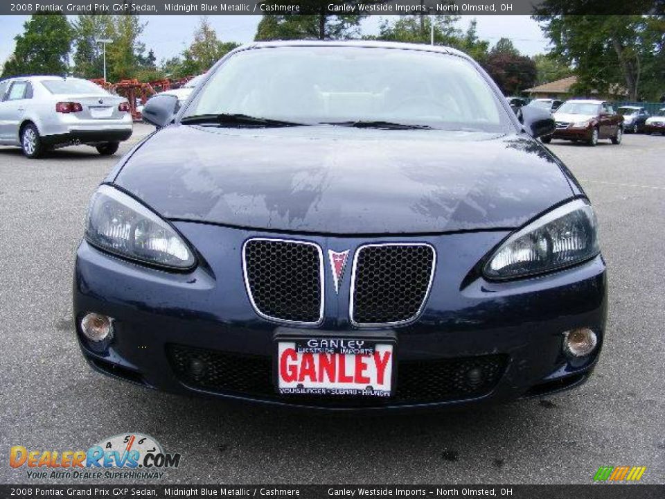 2008 Pontiac Grand Prix GXP Sedan Midnight Blue Metallic / Cashmere Photo #8