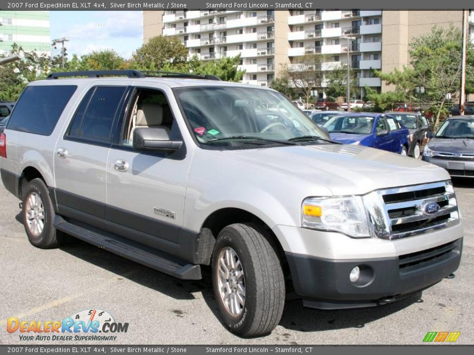 2007 Ford Expedition EL XLT 4x4 Silver Birch Metallic / Stone Photo #3