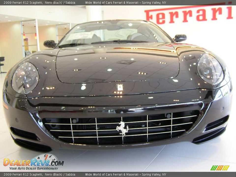 2009 Ferrari 612 Scaglietti Nero (Black) / Sabbia Photo #2