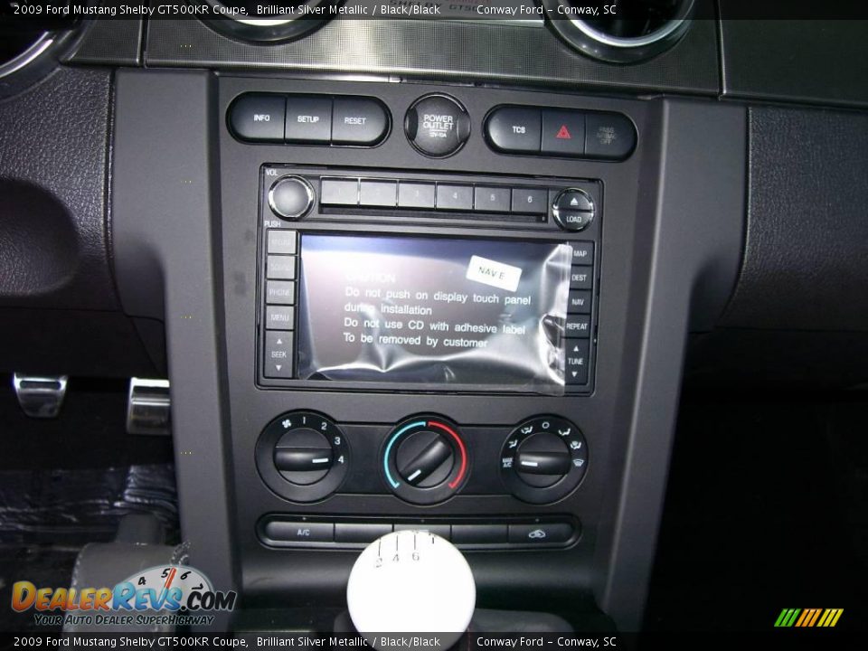 2009 Ford Mustang Shelby GT500KR Coupe Brilliant Silver Metallic / Black/Black Photo #7