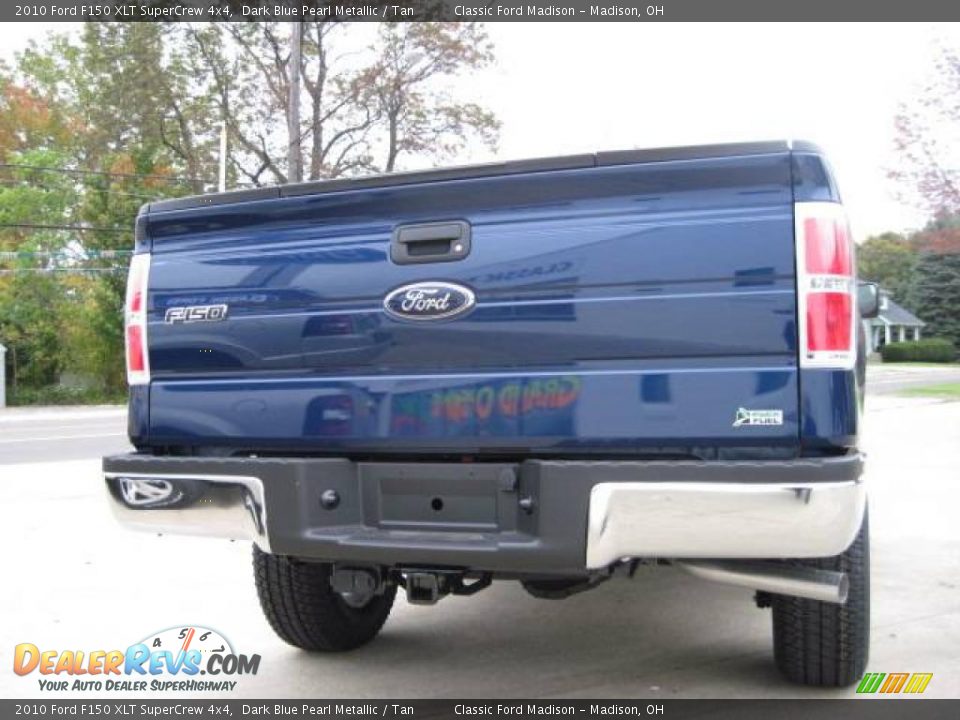 2010 Ford F150 XLT SuperCrew 4x4 Dark Blue Pearl Metallic / Tan Photo #5
