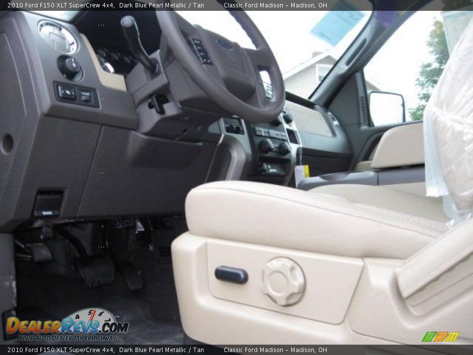 2010 Ford F150 XLT SuperCrew 4x4 Dark Blue Pearl Metallic / Tan Photo #7