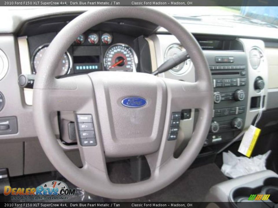 2010 Ford F150 XLT SuperCrew 4x4 Dark Blue Pearl Metallic / Tan Photo #9