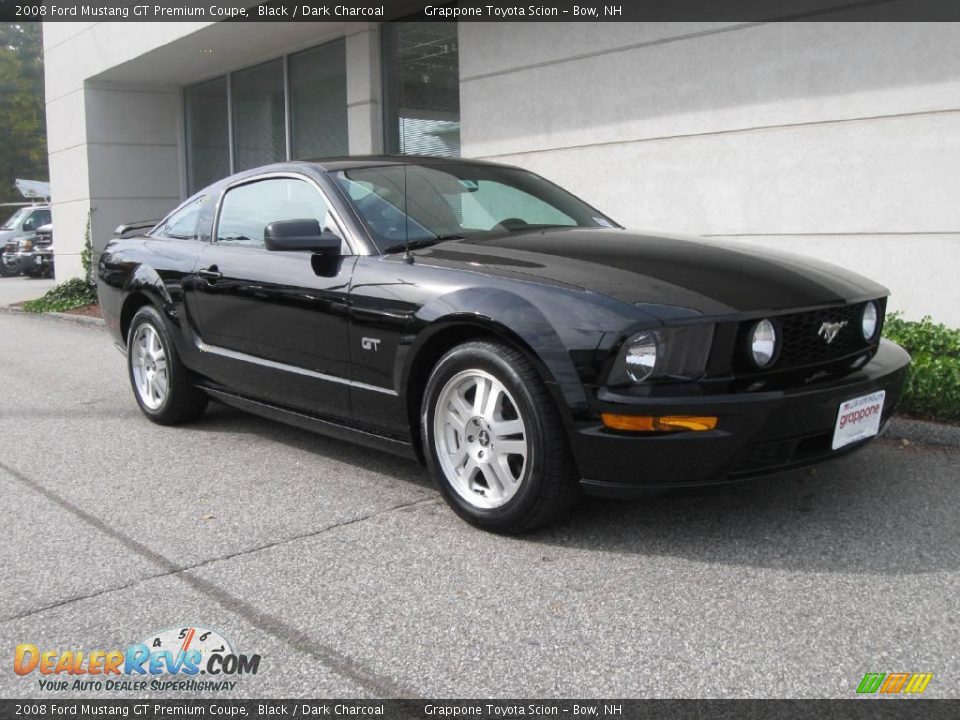 2008 Ford Mustang GT Premium Coupe Black / Dark Charcoal Photo #1