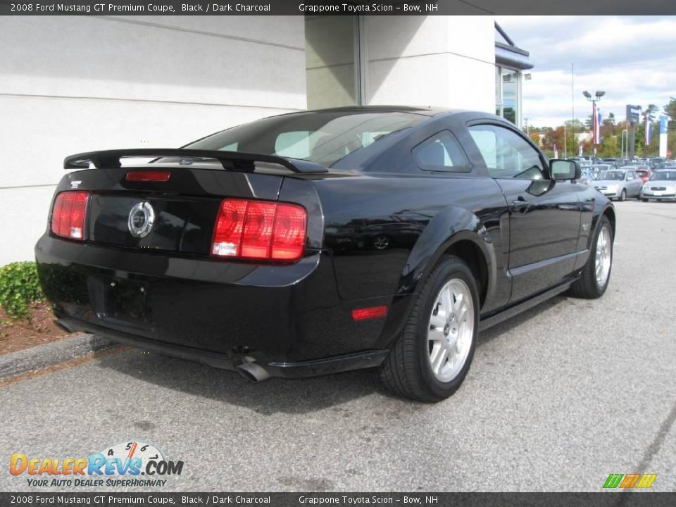2008 Ford Mustang GT Premium Coupe Black / Dark Charcoal Photo #3