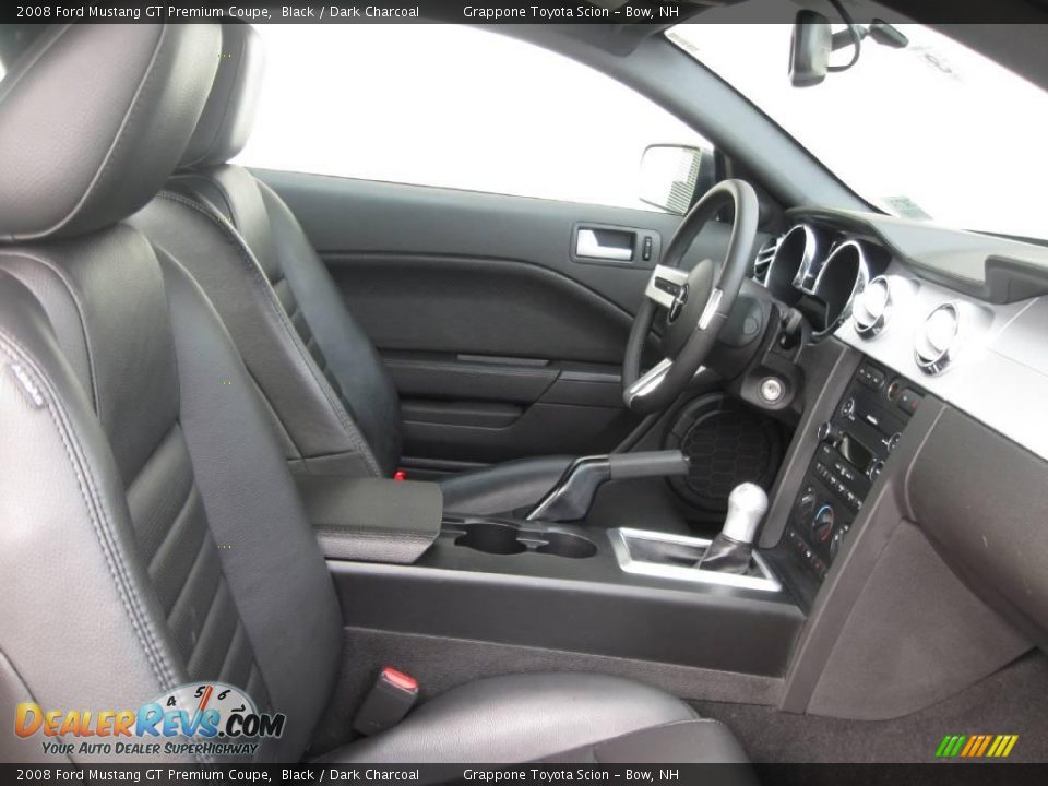 2008 Ford Mustang GT Premium Coupe Black / Dark Charcoal Photo #6
