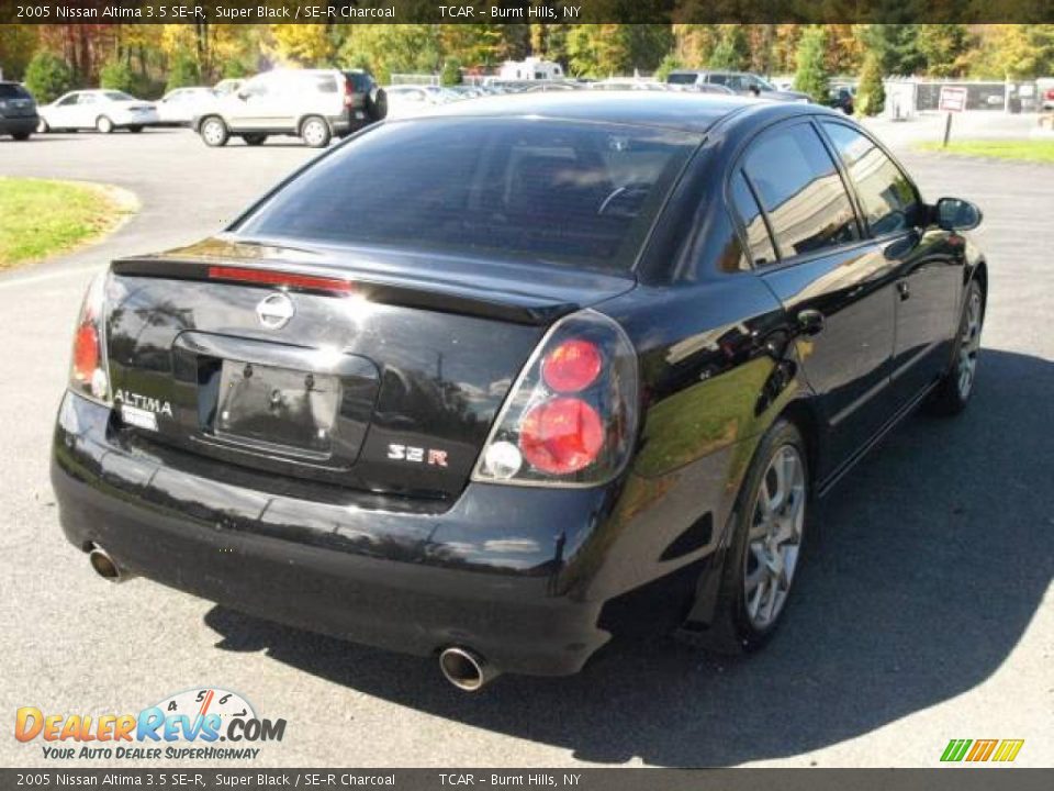 2005 Nissan Altima 3.5 SE-R Super Black / SE-R Charcoal Photo #4