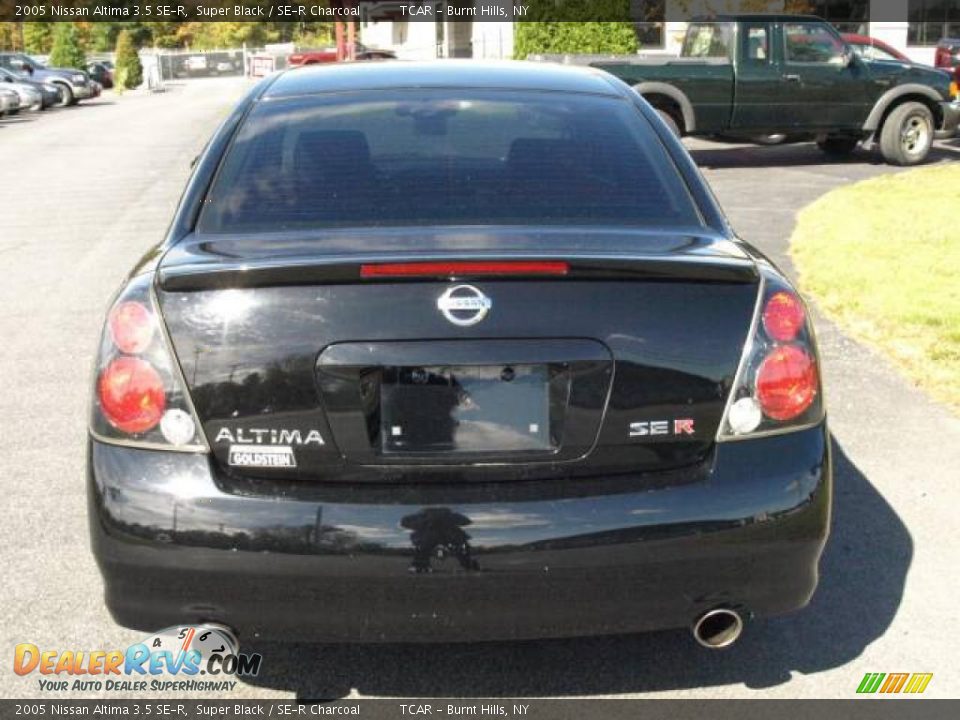 2005 Nissan Altima 3.5 SE-R Super Black / SE-R Charcoal Photo #5