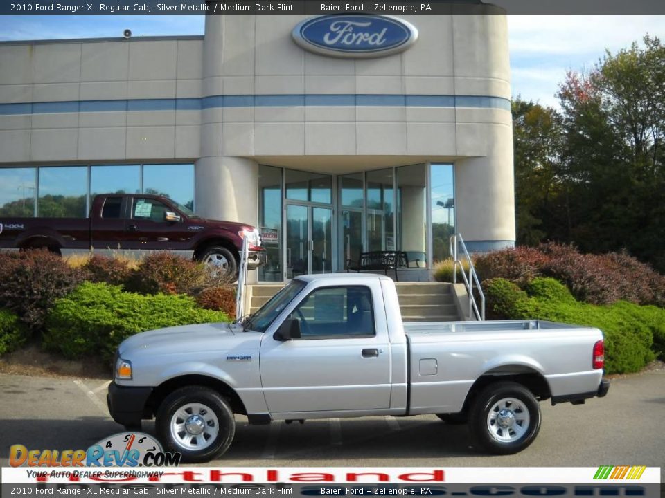 2010 Ford Ranger XL Regular Cab Silver Metallic / Medium Dark Flint Photo #1
