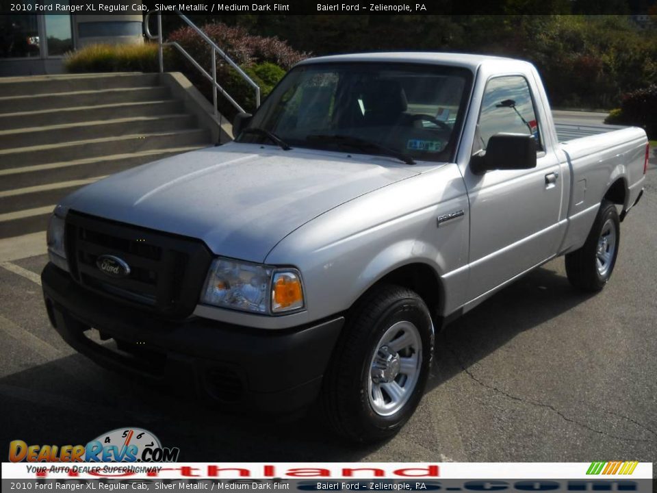 2010 Ford Ranger XL Regular Cab Silver Metallic / Medium Dark Flint Photo #2