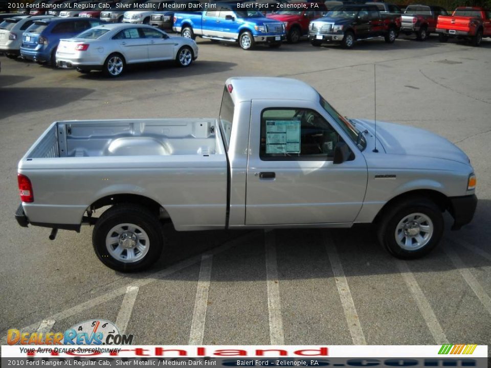 2010 Ford Ranger XL Regular Cab Silver Metallic / Medium Dark Flint Photo #5