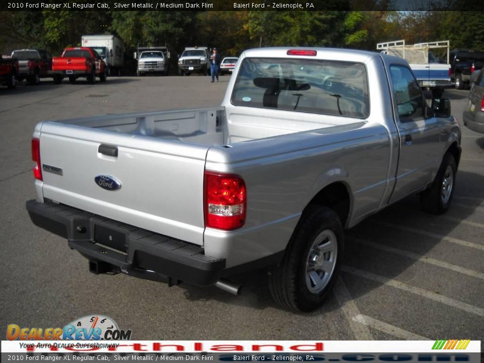 2010 Ford Ranger XL Regular Cab Silver Metallic / Medium Dark Flint Photo #6