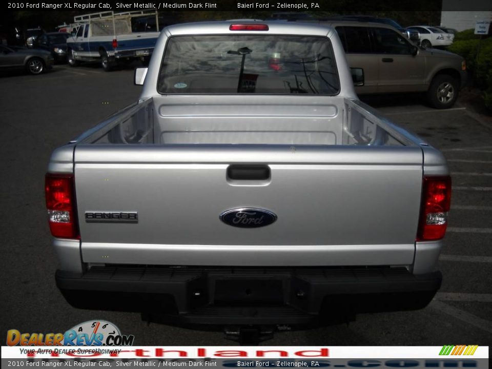 2010 Ford Ranger XL Regular Cab Silver Metallic / Medium Dark Flint Photo #7