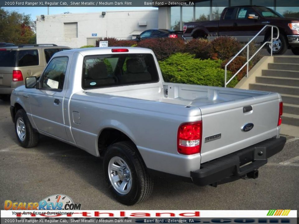 2010 Ford Ranger XL Regular Cab Silver Metallic / Medium Dark Flint Photo #9