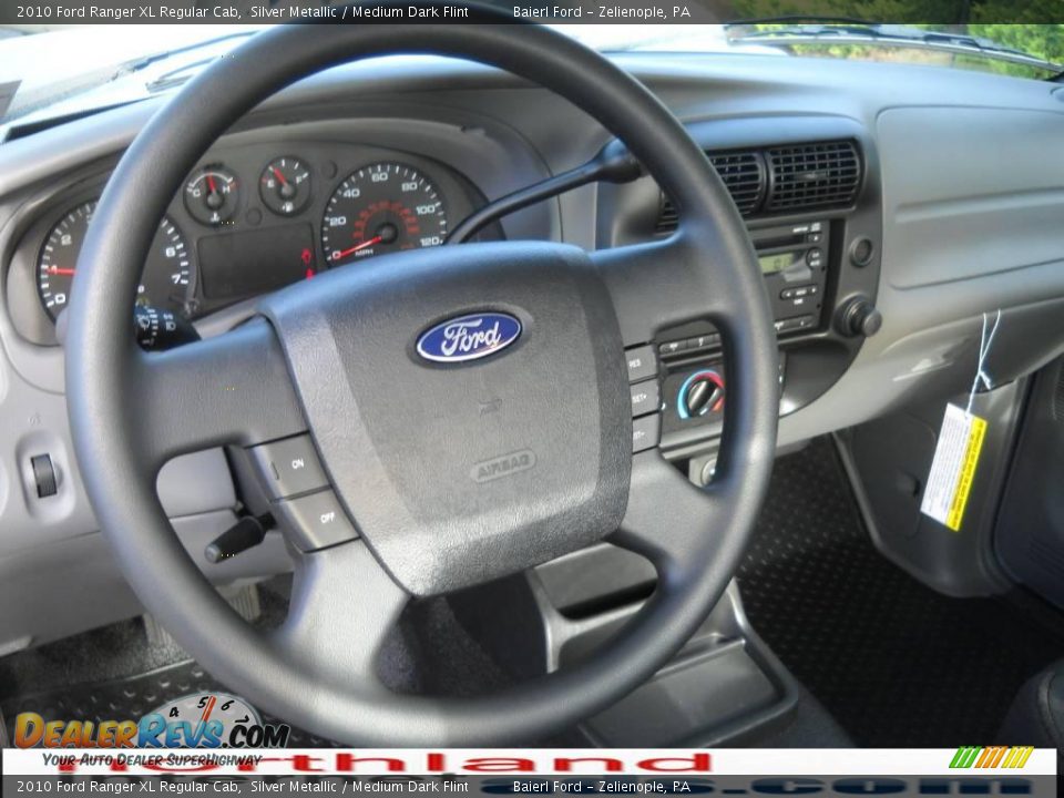 2010 Ford Ranger XL Regular Cab Silver Metallic / Medium Dark Flint Photo #13