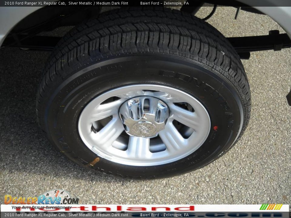 2010 Ford Ranger XL Regular Cab Silver Metallic / Medium Dark Flint Photo #15