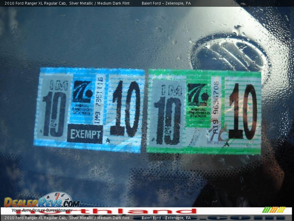 2010 Ford Ranger XL Regular Cab Silver Metallic / Medium Dark Flint Photo #16