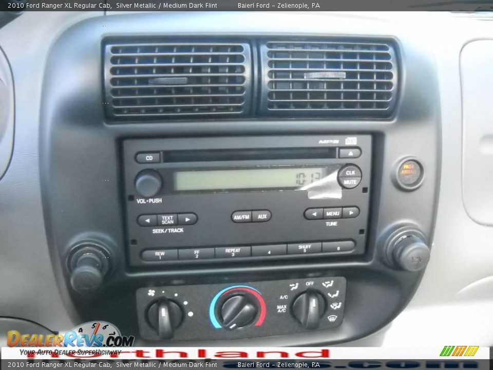 2010 Ford Ranger XL Regular Cab Silver Metallic / Medium Dark Flint Photo #17