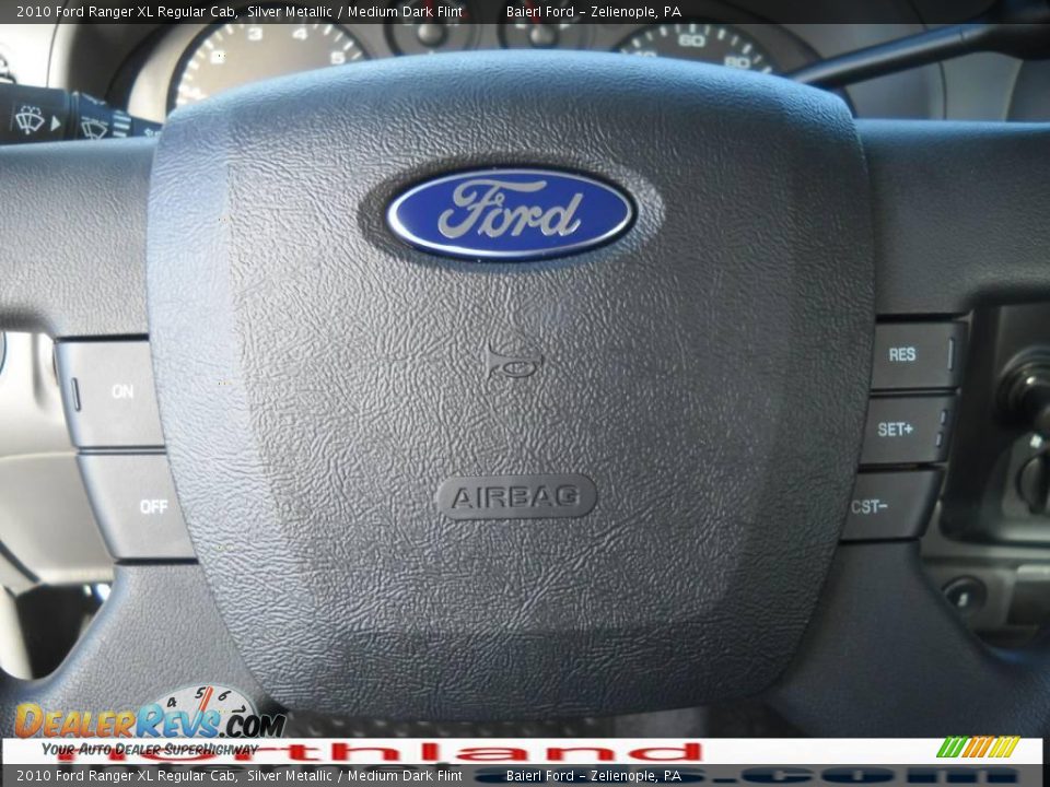 2010 Ford Ranger XL Regular Cab Silver Metallic / Medium Dark Flint Photo #19