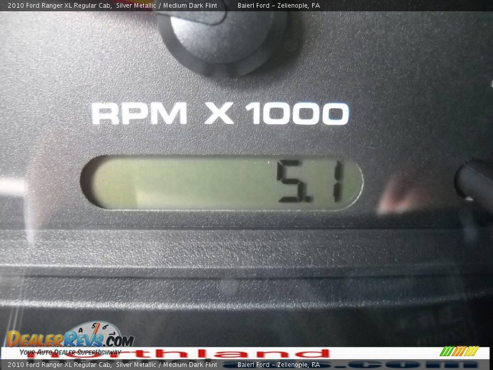 2010 Ford Ranger XL Regular Cab Silver Metallic / Medium Dark Flint Photo #20