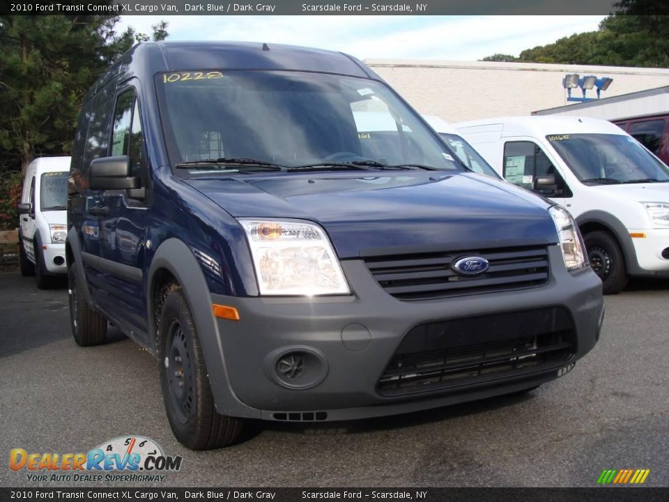 2010 Ford Transit Connect XL Cargo Van Dark Blue / Dark Gray Photo #3