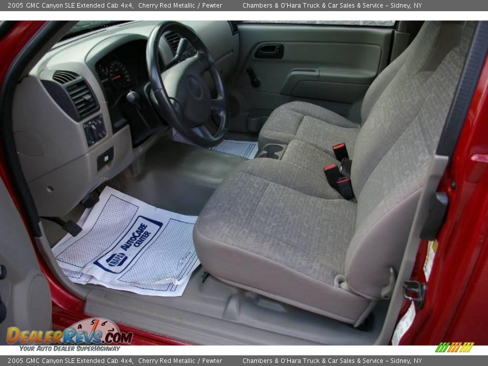 2005 GMC Canyon SLE Extended Cab 4x4 Cherry Red Metallic / Pewter Photo #3