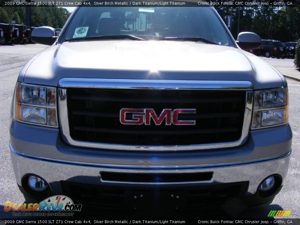 2009 GMC Sierra 1500 SLT Z71 Crew Cab 4x4 Silver Birch Metallic / Dark Titanium/Light Titanium Photo #3