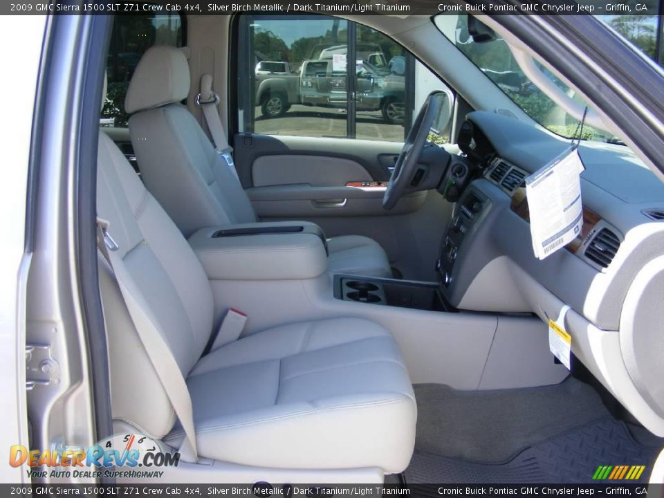 2009 GMC Sierra 1500 SLT Z71 Crew Cab 4x4 Silver Birch Metallic / Dark Titanium/Light Titanium Photo #17