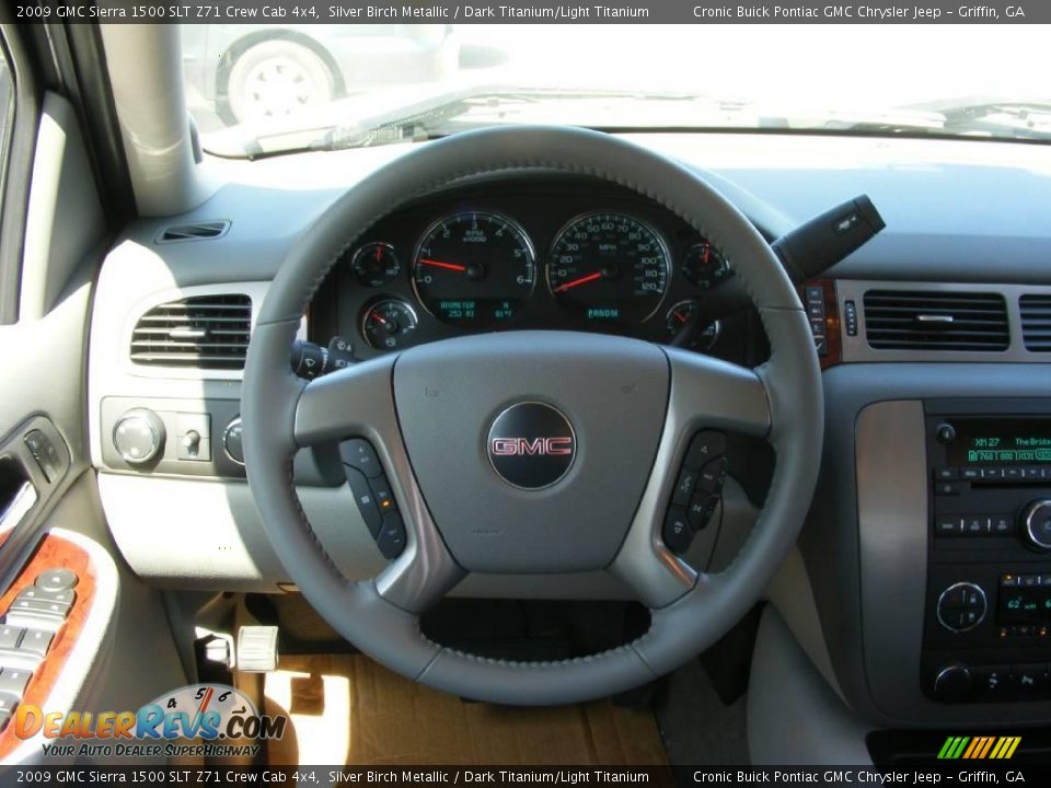 2009 GMC Sierra 1500 SLT Z71 Crew Cab 4x4 Silver Birch Metallic / Dark Titanium/Light Titanium Photo #19