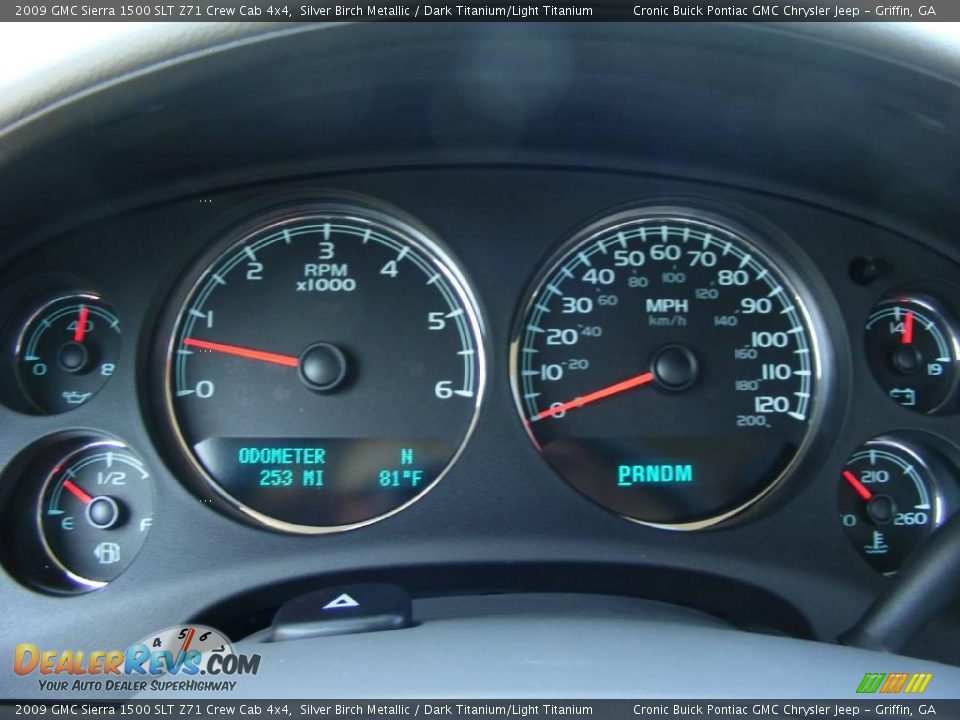 2009 GMC Sierra 1500 SLT Z71 Crew Cab 4x4 Silver Birch Metallic / Dark Titanium/Light Titanium Photo #20